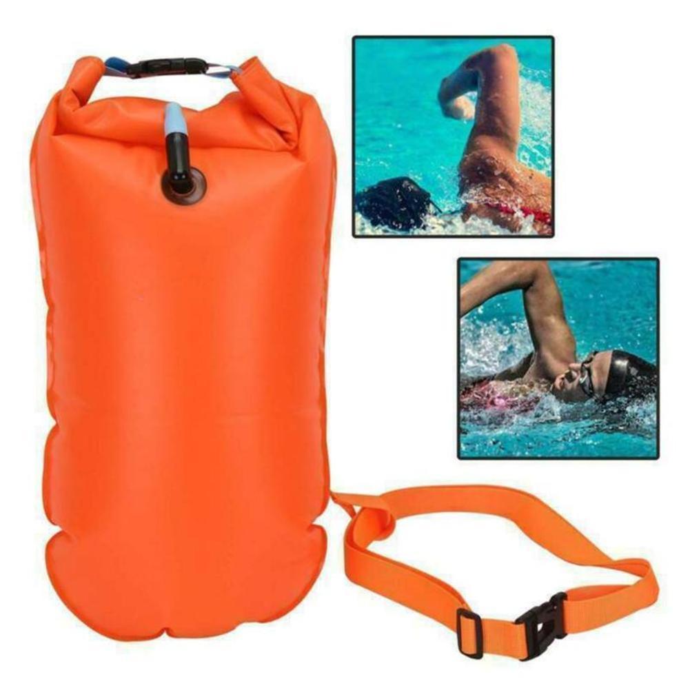 Swim Buoy Open Water - Inflatable Swim Tow Float with Waist