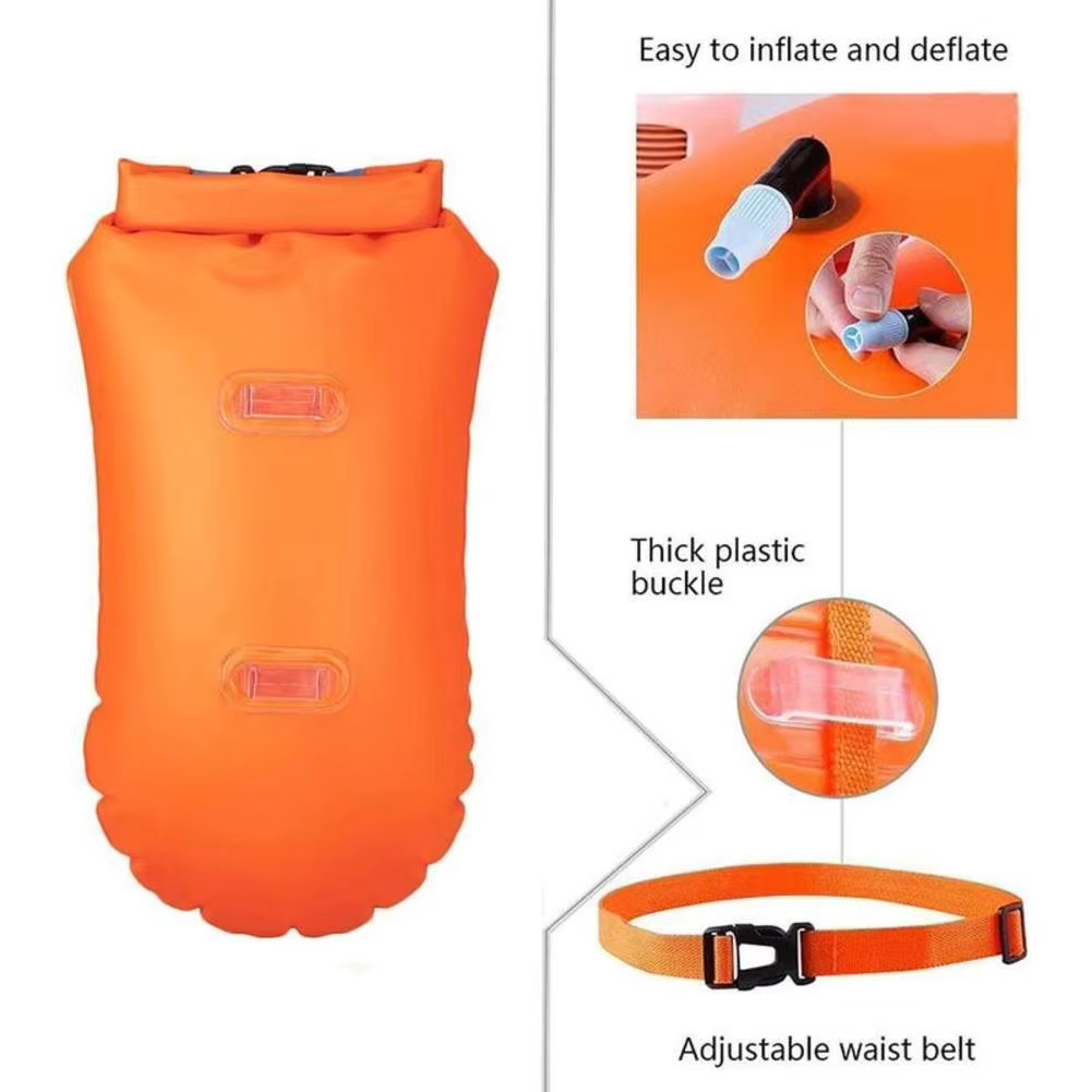 Inflatable Swim Tow Float with - Swim Buoy Open Water recension och pris